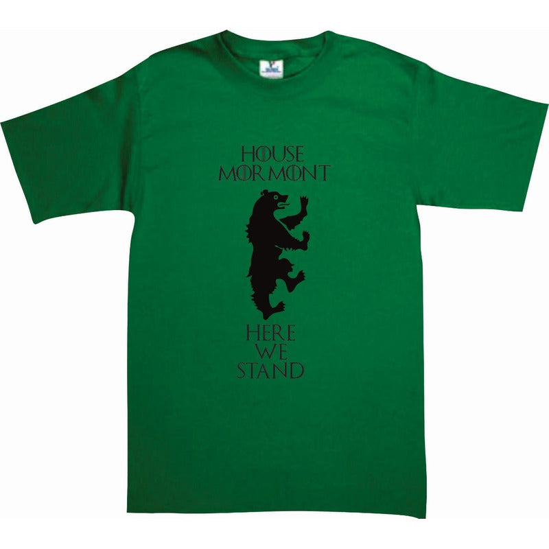 Playera Game Of Thrones House Mormont Caballero  Verde Mod 1