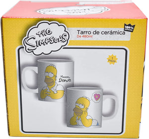 Los Simpsons Tarro De Cerámica Con Caja De Regalo Homero 480 ml