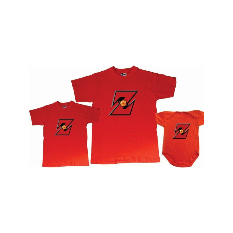 Dragon Ball Z Pkt 2 Playeras Familia