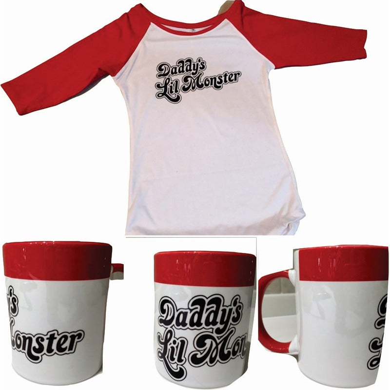 Harley Quinn Pkt Playera Y Taza