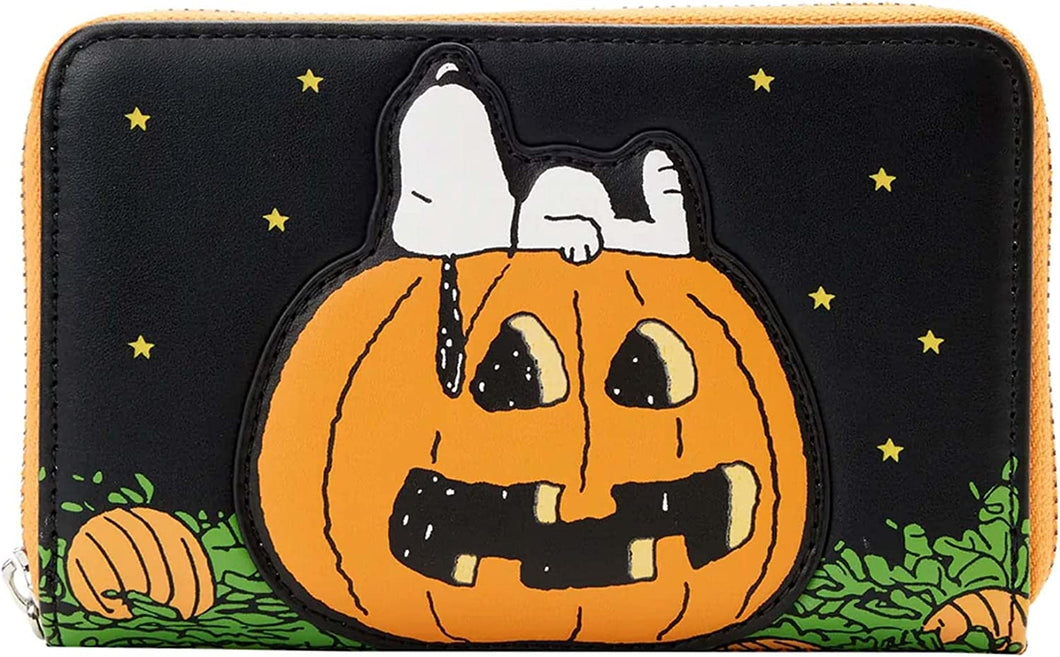 Snoopy Loungefly Cartera Monedero Tarjetero Peanuts Great Pumpkin Halloween