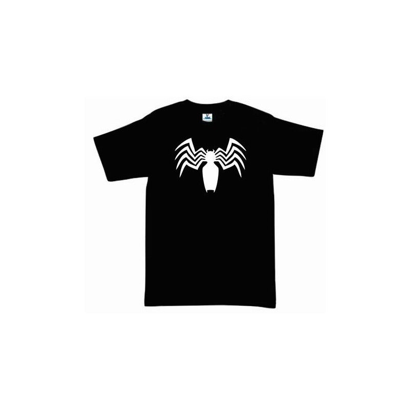 Playera Venom Logo 1  Negro Marvel Unisex / Infantil