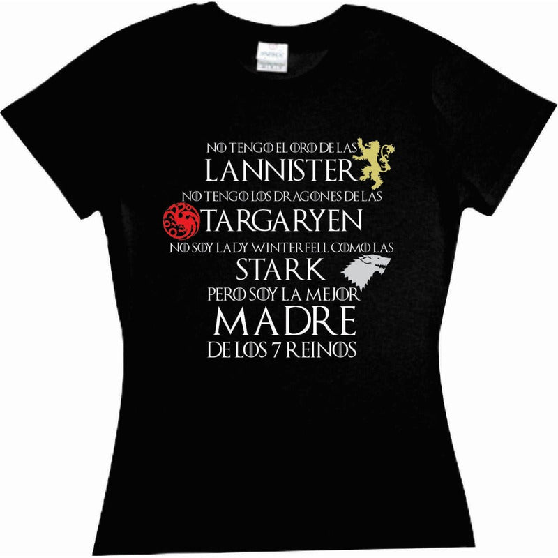 Playera Game Of Thrones Mejor Mama De Los 7 Reinos Targaryen