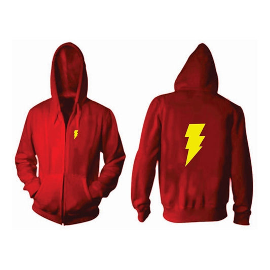 Sudadera Shazam Dc Comics Abierta Gorro Infantil Chamarra