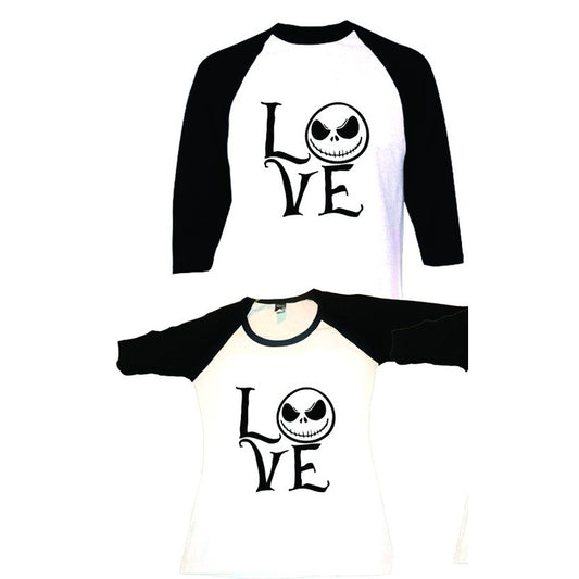 Pkt Playeras Extraño Mundo De Jack Skelligton Love Novios