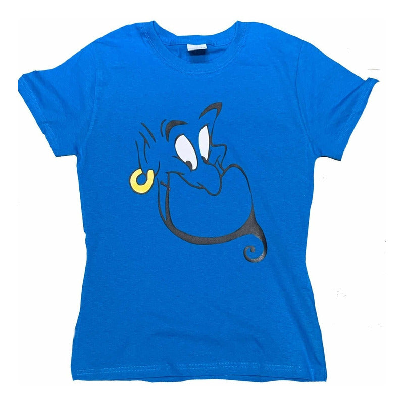 Pkt 10 Playeras Genio Aladdin Genie Disney Dama