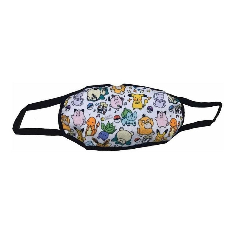 Cubrebocas Pokemon Mod2 Infantil Tapa Bocas Tela Lavable Fll