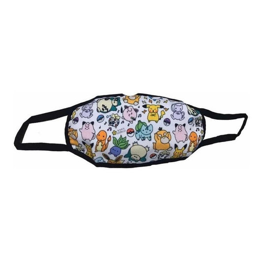 Cubrebocas Pokemon Mod2 Infantil Tapa Bocas Tela Lavable Fll