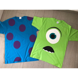 Pkt 4 Playeras Monster Inc Familia Sully Mike Wazowski