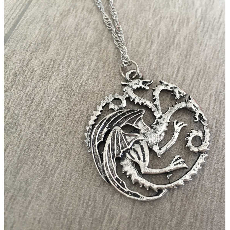 Collar Escudo Targaryen Game Of Thrones Doble Cara
