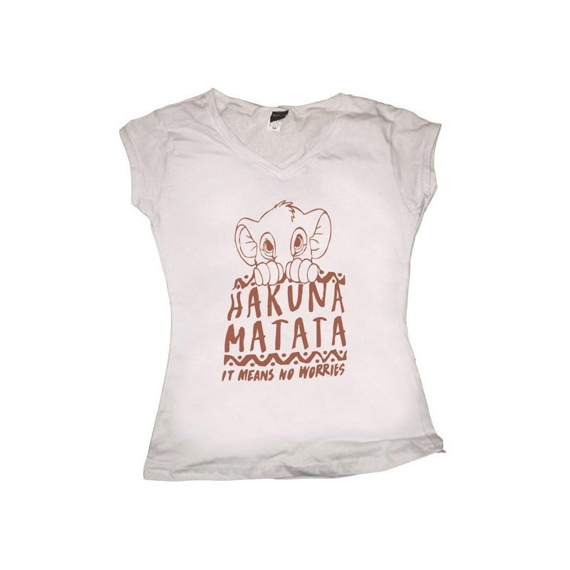Playera El Rey Leon Simba Hakuna Matata The Lion King Evento