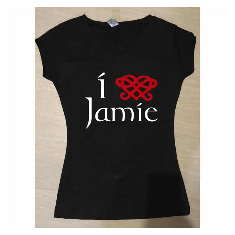 Outlander Playera I Love Jamie Forastera Tv Show Claire