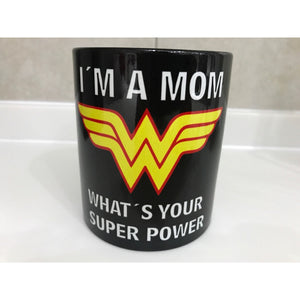 Pkt 6 Tazas Wonder Woman Mamá 10 De Mayo