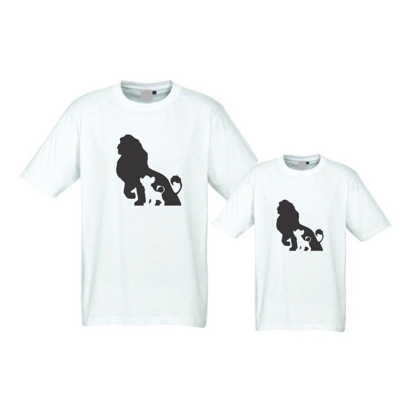 Pkt 4 El Rey Leon Playeras Familia Dia Del Padre Simba
