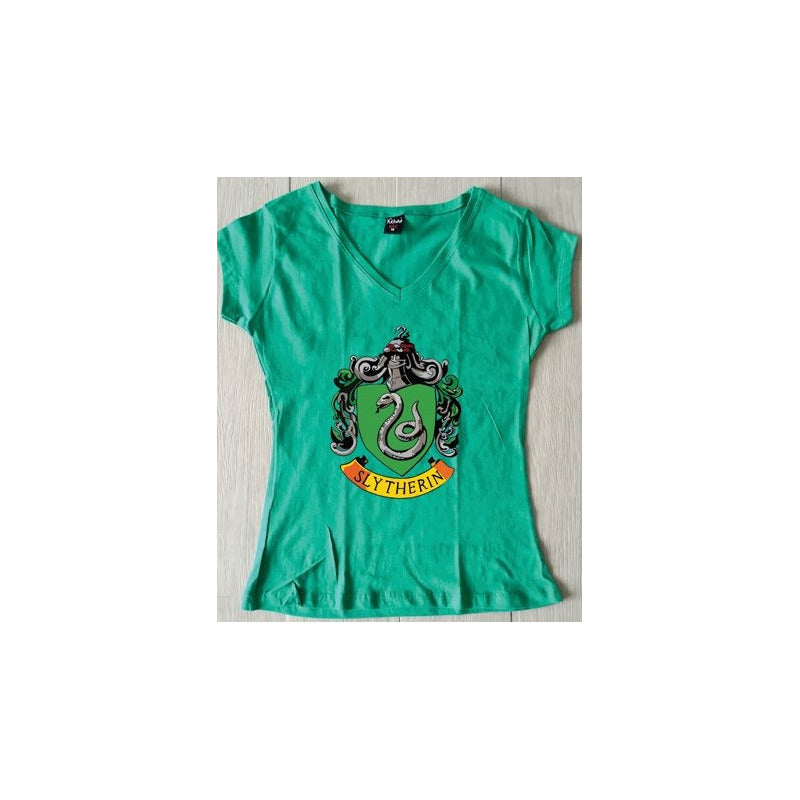 Playera Escudo Slytherin Infatil Harry Potter Hogwarts
