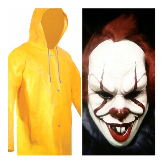 Pkt Eso It Pennywise Payaso Mascara E Impermeable Disfraz