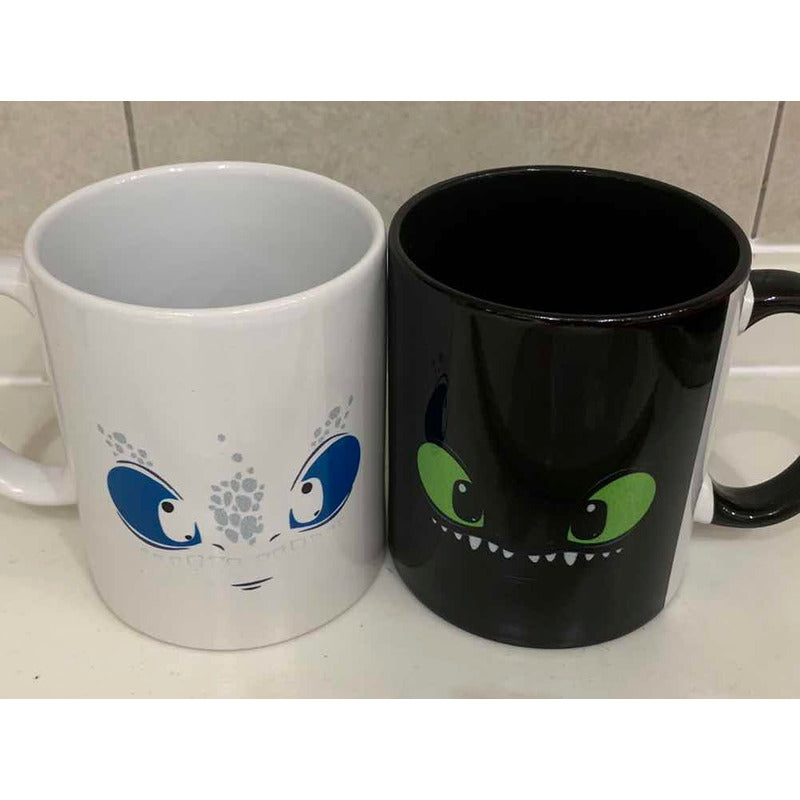 Pkt 2 Tazas Chimuelo Furia Nocturna Y Furia Luminosa
