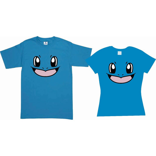 Pkt 2 Playeras Pokemon Squirtle 2 Pareja Familia Evento Rey