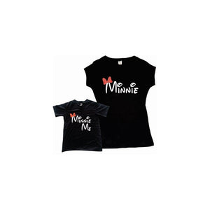 Pkt 2 Playeras Mickey & Minnie Me Mouse Duo Mama E Hija/hijo