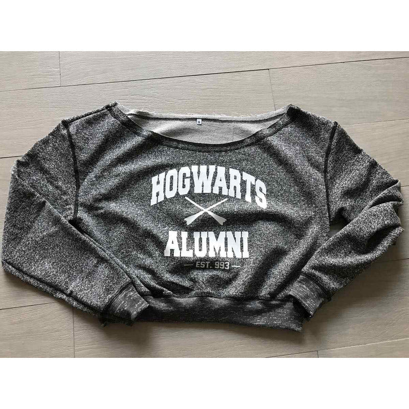 Hogwarts Sudadera Crop Top Estudiante Harry Potter