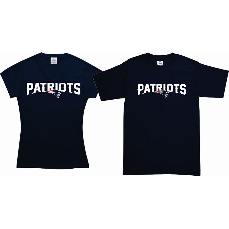 Pkt 2 Playeras Patriotas Pats Tipo Nfl Novios Pareja Mod 3
