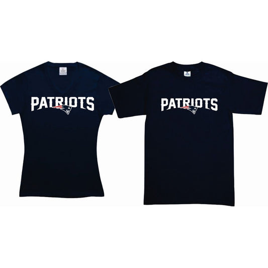 Pkt 2 Playeras Patriotas Pats Tipo Nfl Novios Pareja Mod 3