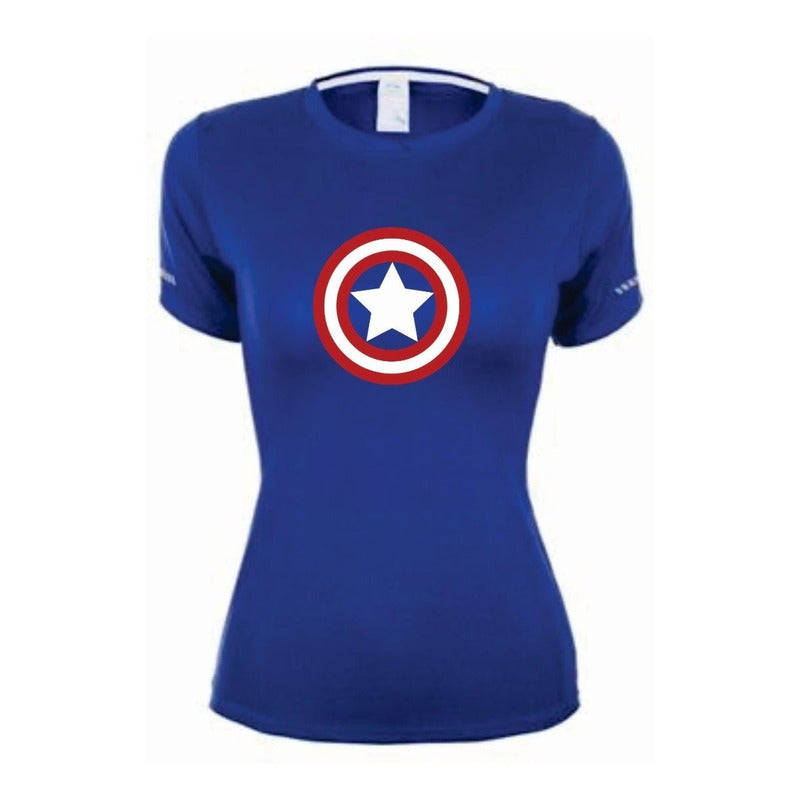 Playera Capitan America Dry Fit Gym Avengers Endgame