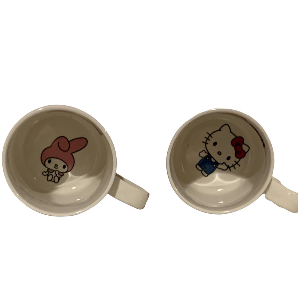 Set Hello Kitty Sanrio 4 Tarros Apilables 4 Personajes Keroppi My Melody 330 ml Tazas Ceramica