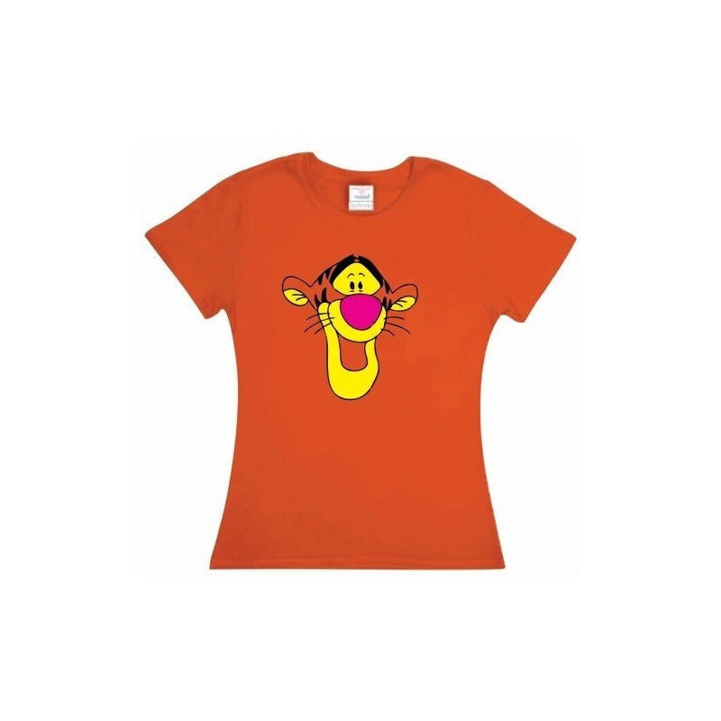 Playera Tigger Winnie Pooh Dama O Caballero Naranja