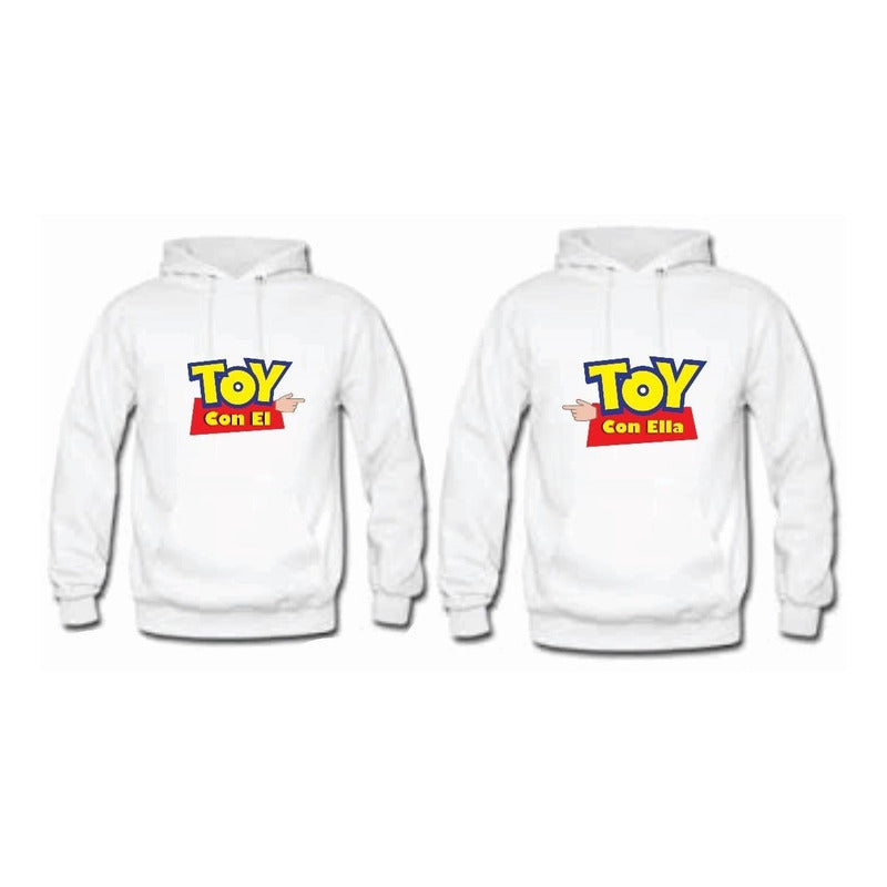 Pkt 2 Sudaderas Toy Story Toy Con El / Ella Novios Pareja Bl