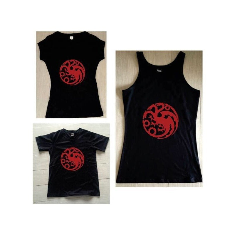 Pkt 2 Playeras Targaryen
