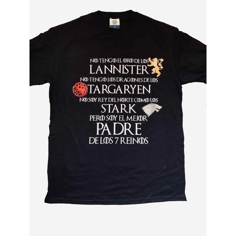 Playera Game Of Thrones Mejor Padre De Los 7 Reinos Stark