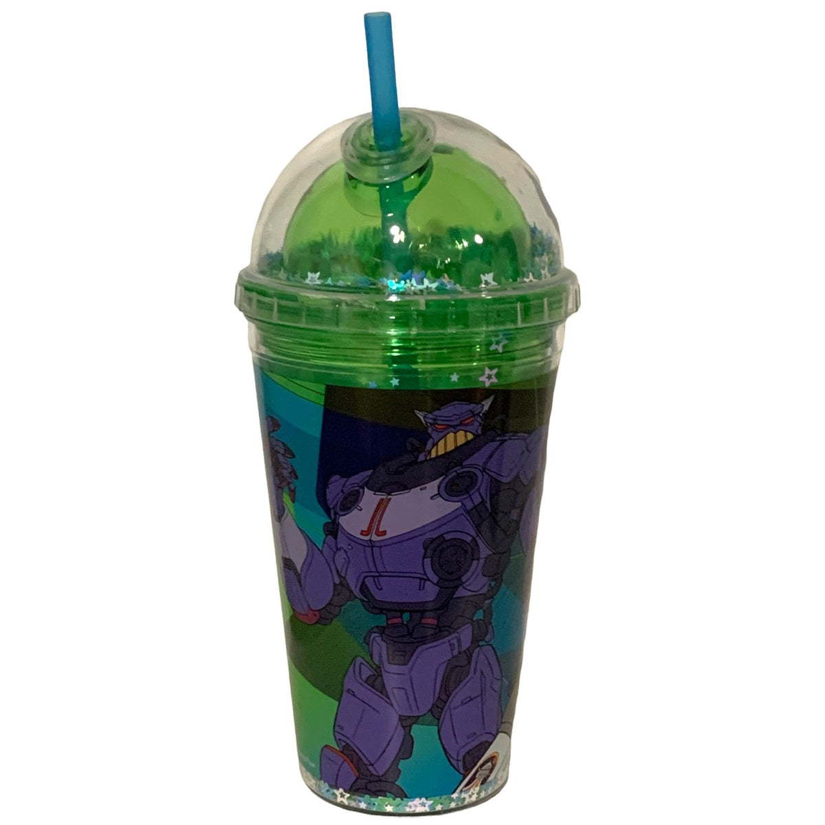 Buzz Lightyear Vaso Doble Pared Reutilizable C Popote