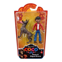 Cargar imagen en el visor de la galería, Coco Disney Pixar Miguel Y Dante Figura Mattel Set
