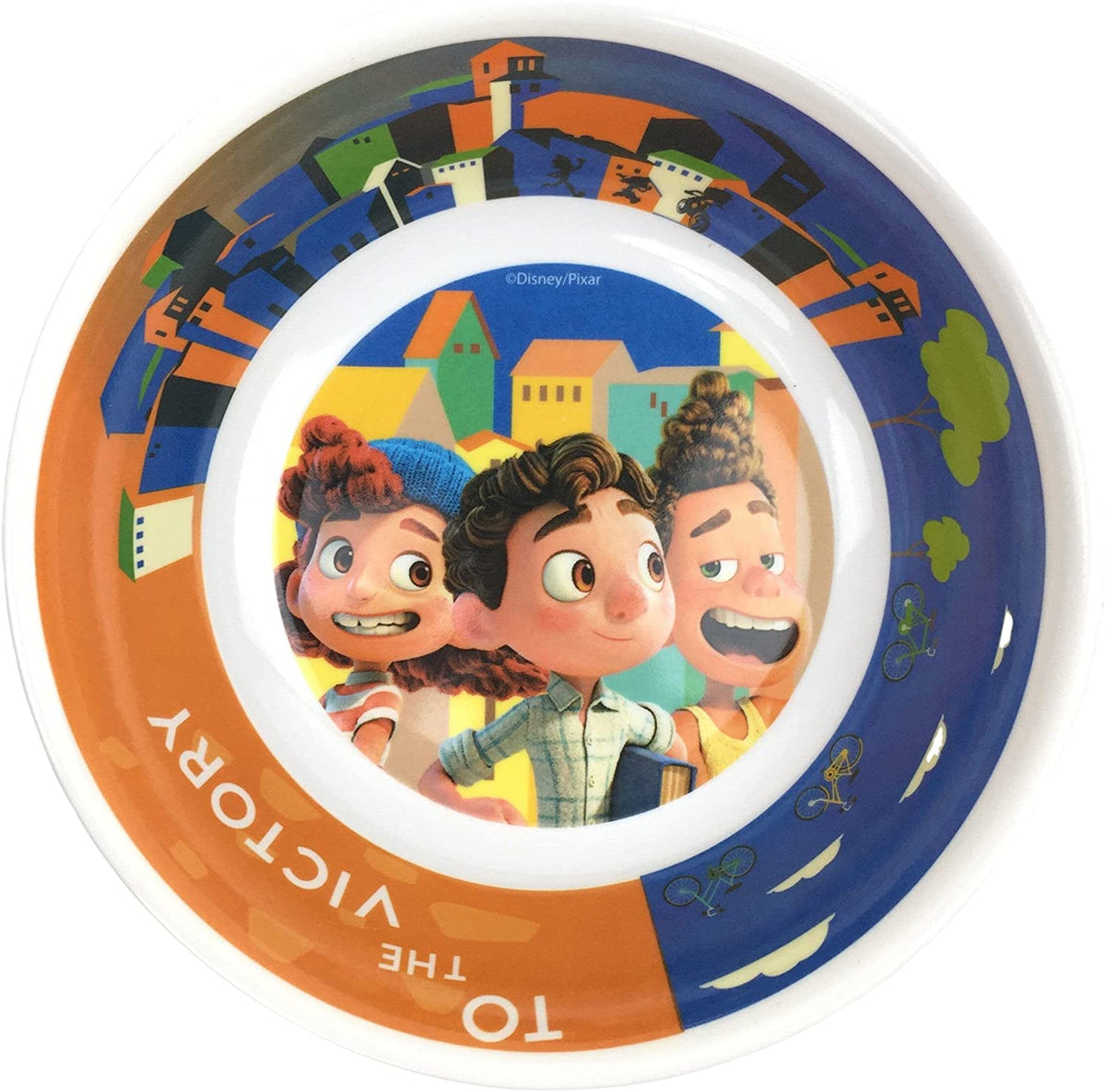 Luca Disney Pixar Vajilla con 12 piezas para 4 personas de Melamina, con plato, tazón y vaso de 450 ml