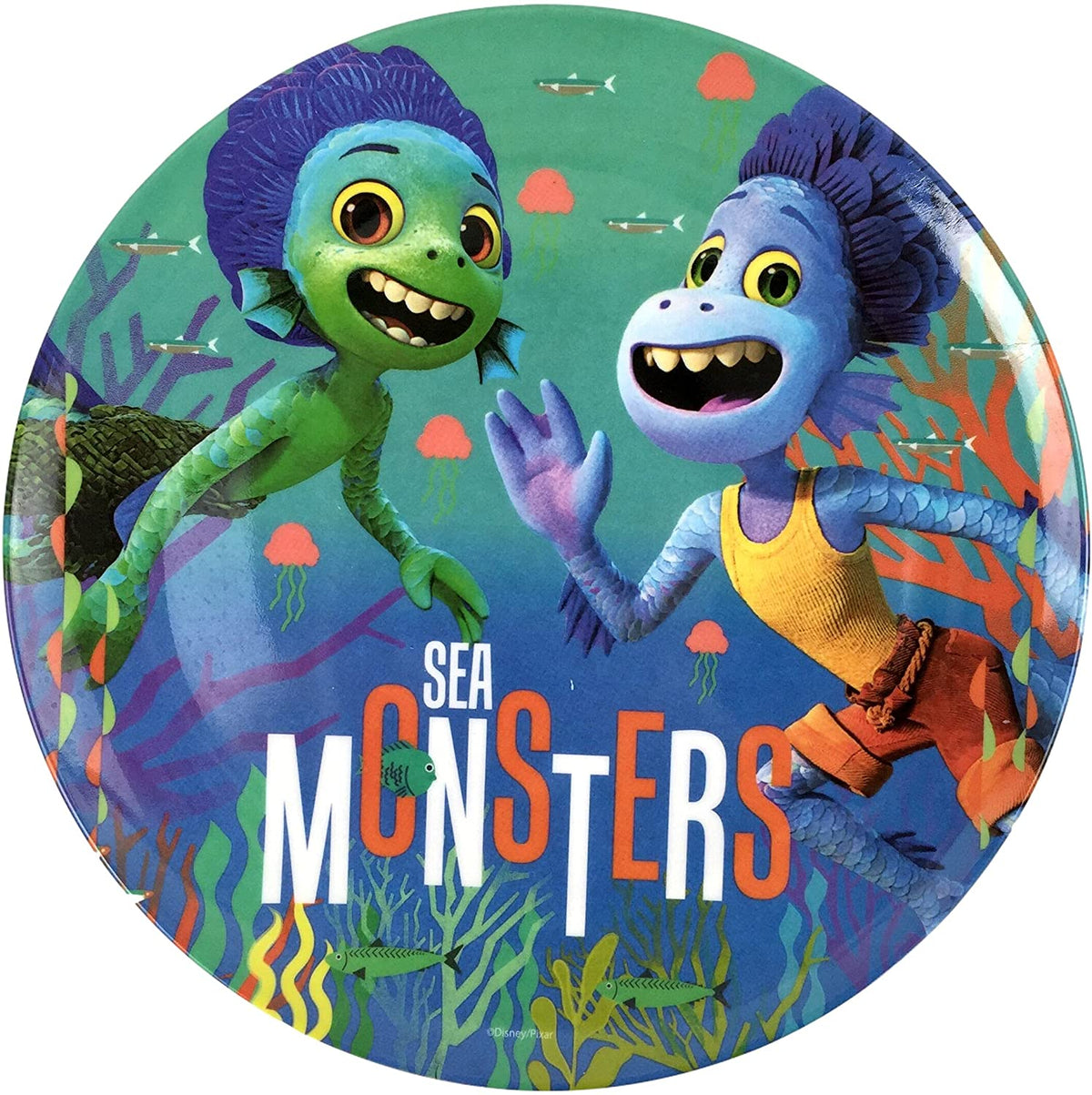 Luca Disney Pixar Vajilla con 12 piezas para 4 personas de Melamina, con plato, tazón y vaso de 450 ml