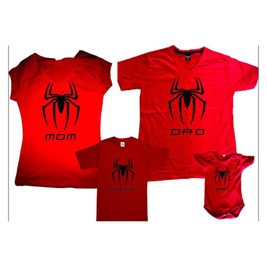Pkt 2 Playeras Spiderman Familia