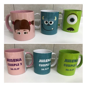 Pkt Monster Inc 50 Tazas Amigos Mike Wazowski Y Sullivan