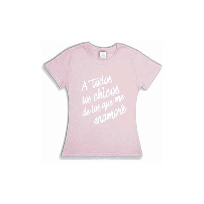 Playera A Todos Los Chicos De Los Que Me Enamore