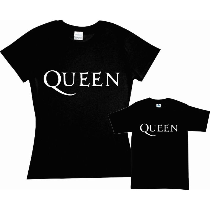 Pkt Playera & Pañalero Queen Duo Dia De Las Madres Hijo
