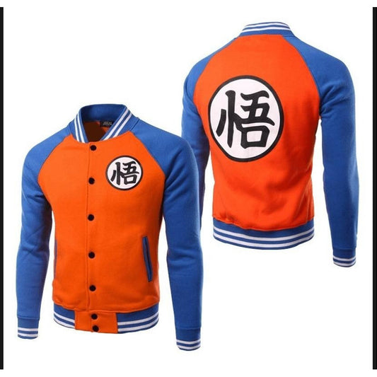 Chamarra Dragon Ball Tipo Universitaria