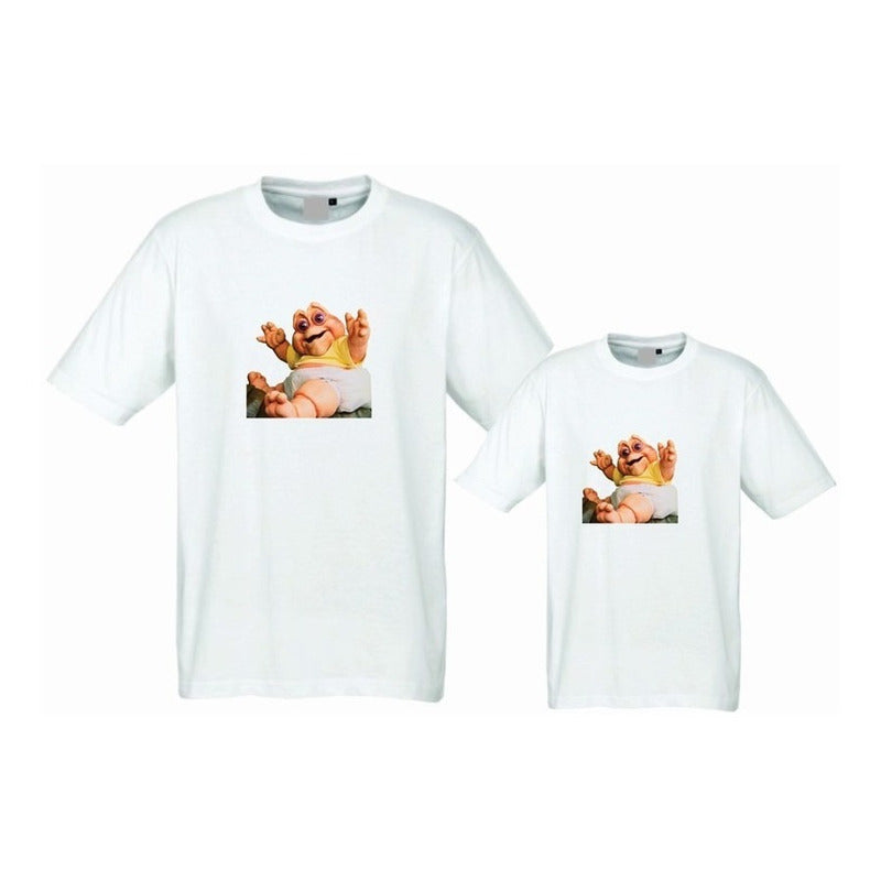 Pkt Playera Dinosaurios Serie Nene Consentido Papa E Hijo