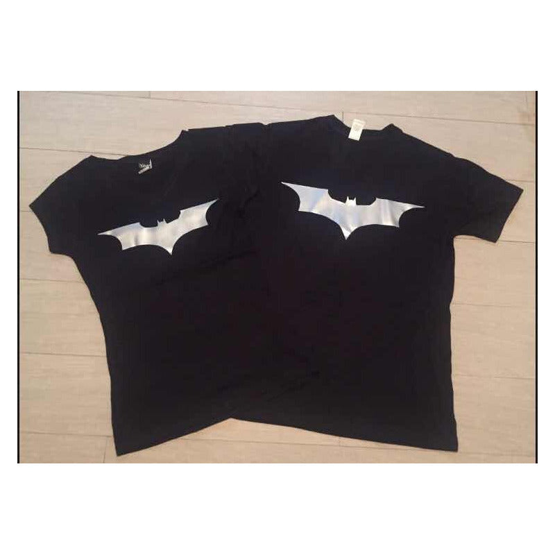 Pkt 4 Playeras Bataman Plata Familia Personalizadas