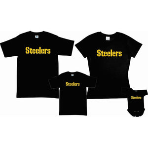 Pkt 4 Playeras Steelers Logo 2 Pittsburgh Tipo Nfl Familia