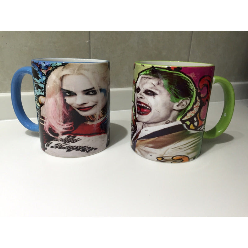 Escuadron Suicida Pkt Tazas Pareja Joker Harley Quinn
