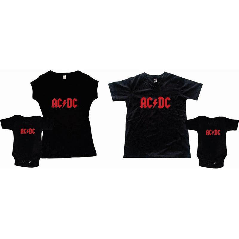 Pkt Playera & Pañalero Nirvana Duo Dia Del Padre Mama Hijo