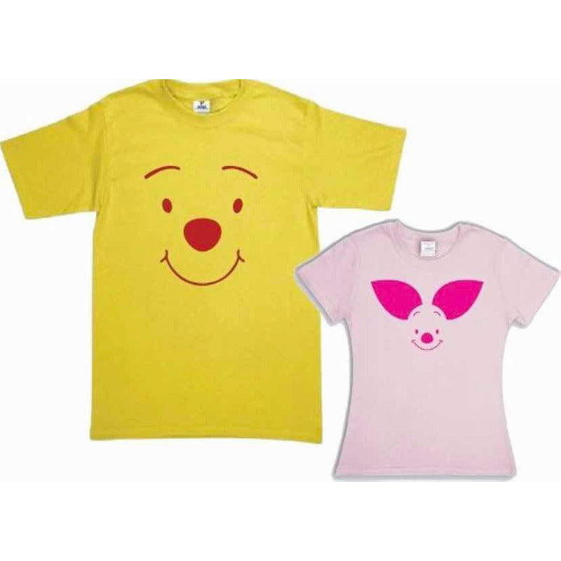 Pkt 6 Playeras Winnie Pooh Familia Evento