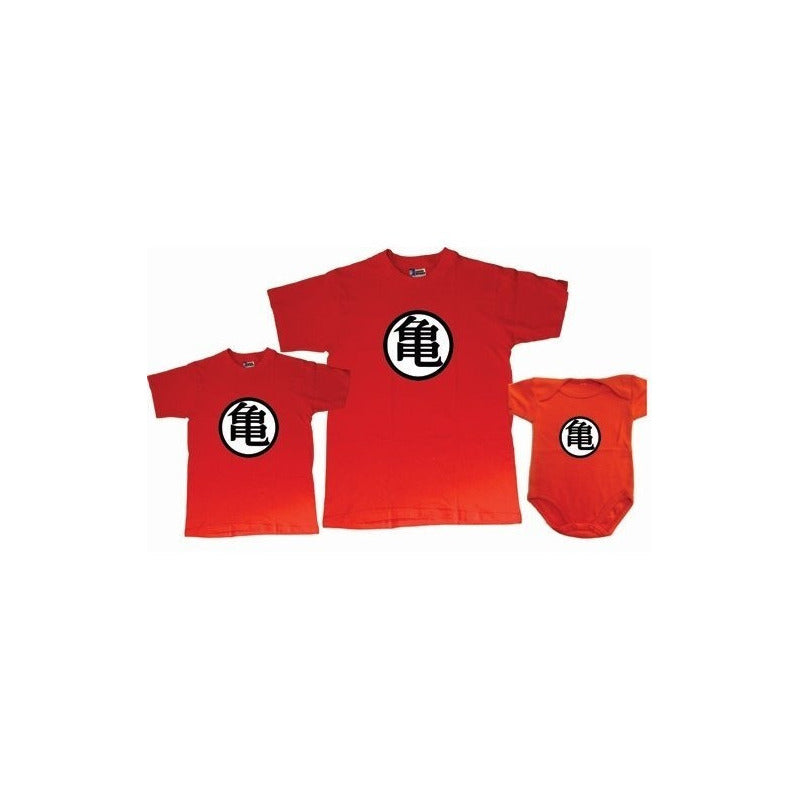Dragon Ball Goku Pkt 5 Playeras Familia