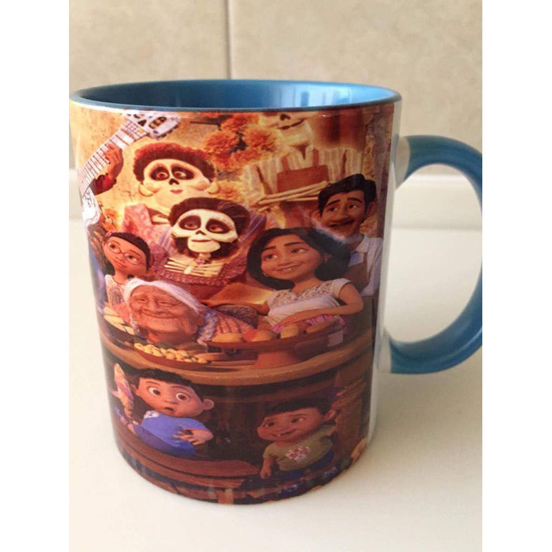 Coco Disney Taza Familia Azul