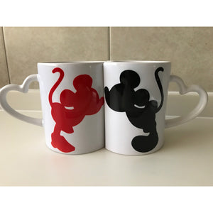 Pkt Mickey Mouse & Minie Tazas Pareja Novios San Valentin